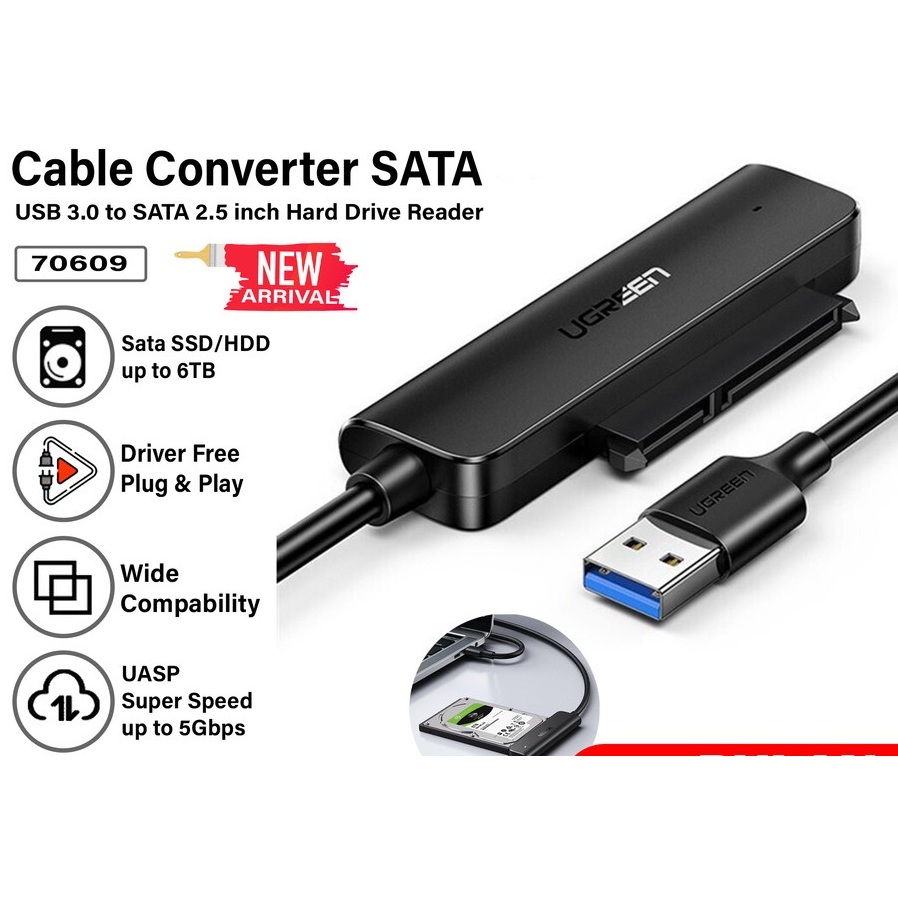 UGREEN Kabel USB to Sata inch SSD HDD Converter