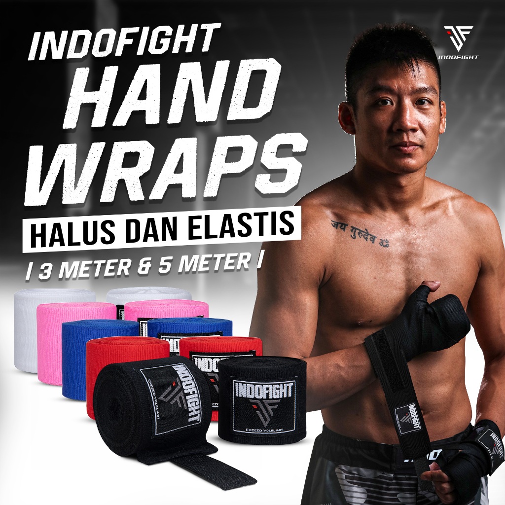 Jual Handwrap Muay Thai Indofight Boxing Wrap Handwarp Tinju Tali ...