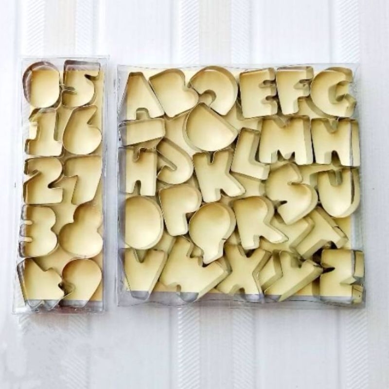 Jual Cetakan Roti Kacang Cake Tar Huruf Alphabhet dan Angka | Shopee ...