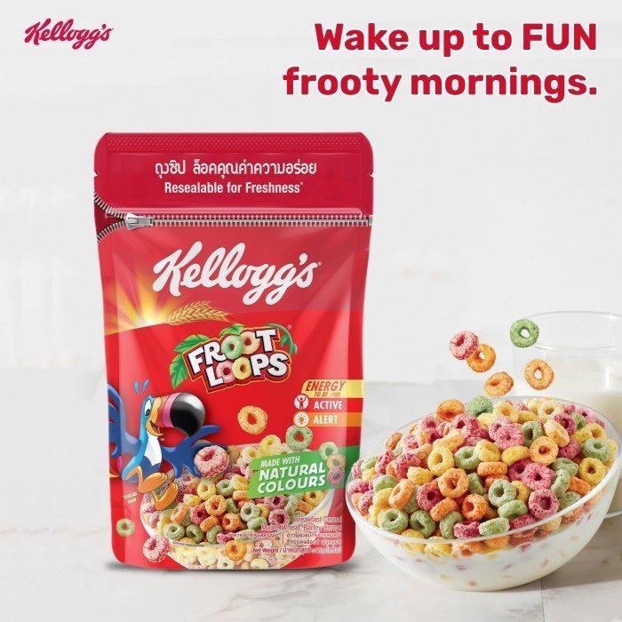 Jual Kelloggs Froot Loops Pouch Sereal 55g Shopee Indonesia