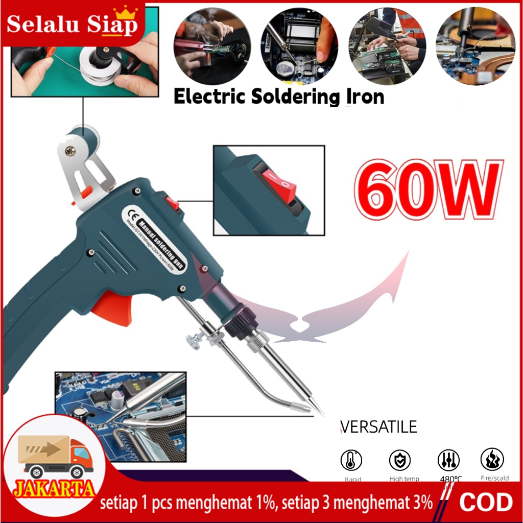 Jual Solder Listrik Alat Perbaikan Pengelasan Pistol Timah Otomatis