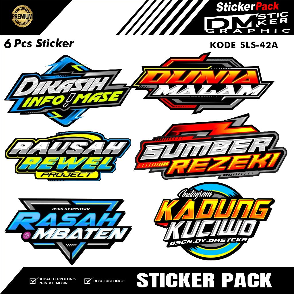 Jual STICKER TREND TIKTOK HOLOGRAM 10 RIBU DAPAT 6 PCS KODE SLS-42 ...
