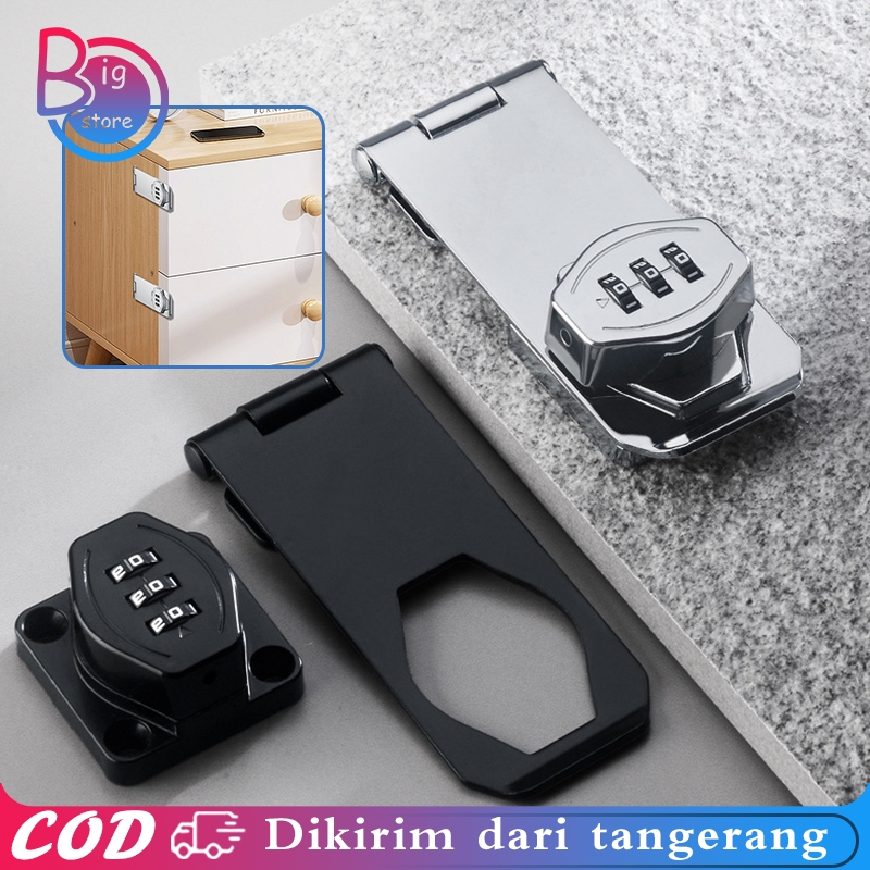 Jual Kunci Gembok Pintu Inch Kunci Kombinasi Tiga Digit Kunci Gembok Pintu Untuk Lemari Pakaian