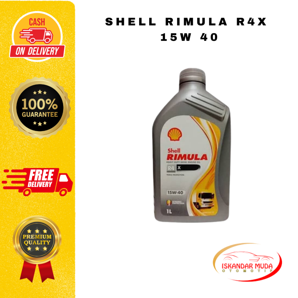 Jual Oli Mobil SHELL RIMULA RX4 15W 40 MESIN DIESEL Berkualitas ...