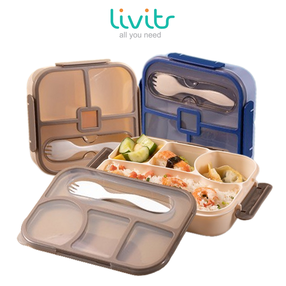 Jual Lunch Box Kotak Bekal Bento Set Bersekat | Kotak Makan Siang Anak ...