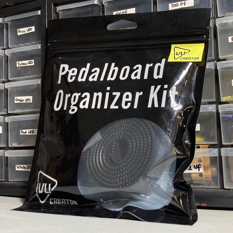 Jual Ivu Creator Pedalboard Organizer (Dual Lock, Cable Ties & Cable