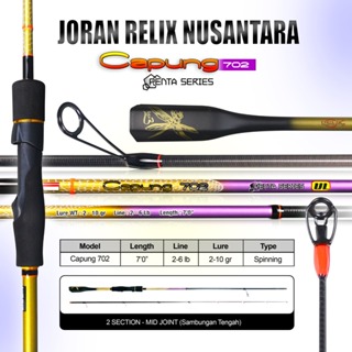 Jual Joran Ultralight Baitcasting Relix Nusantara Capung 662UL