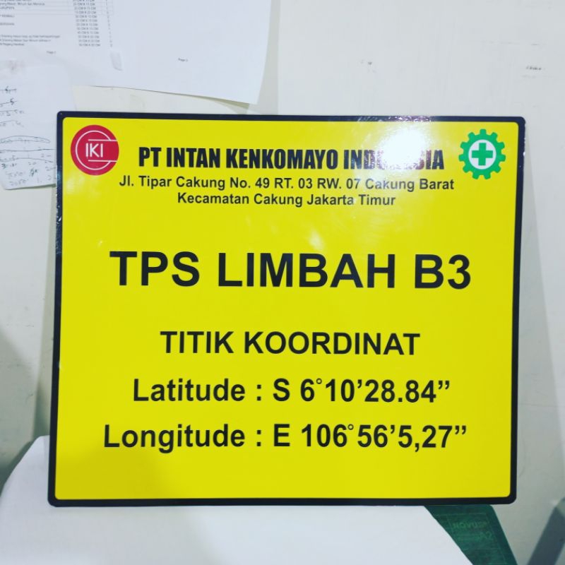 Jual SAFETY SIGNBOARD TPS B3 - CUSTOM | Shopee Indonesia