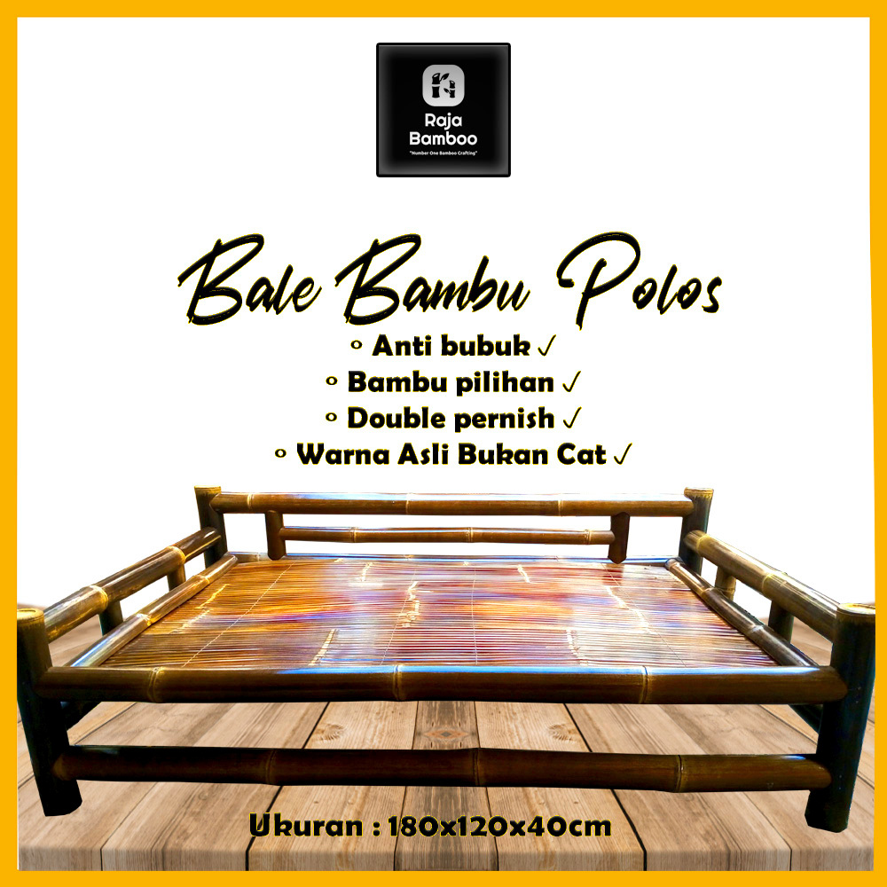 Jual Bale Bambu Hitam Polos Bale Bambu Hitam Estetik Bench Bambu Ukuran 180 X 120 Sudah 9849