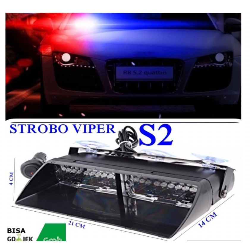 Jual Strobo Dashboard Viper S2 Superbright Merk Federal Signal Shopee