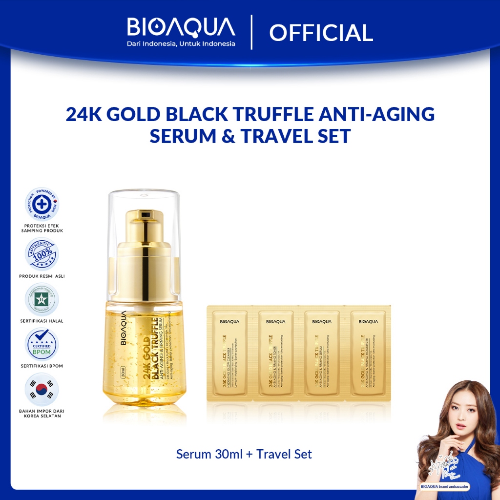 Jual BIOAQUA Skincare 24K Gold Black Truffle AntiAging Firming Serum