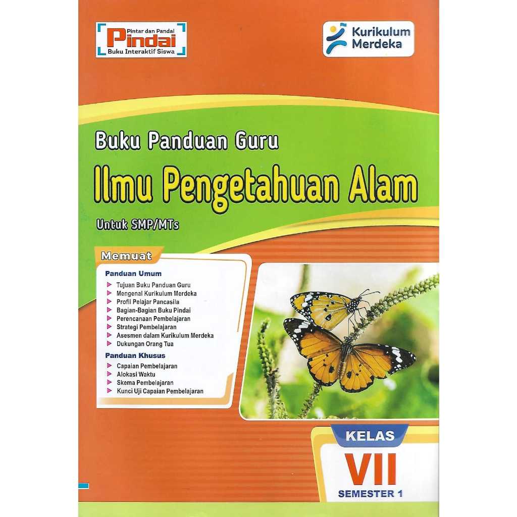 Jual Buku Panduan Guru Ipa Kelas 7 Smpmts Semester 1 Kurikulum Merdeka Shopee Indonesia 0379