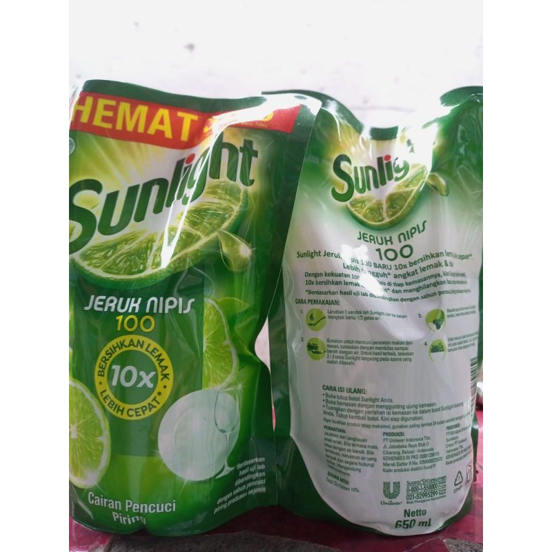 Jual Sunlight 650ml (2pcs) | Shopee Indonesia