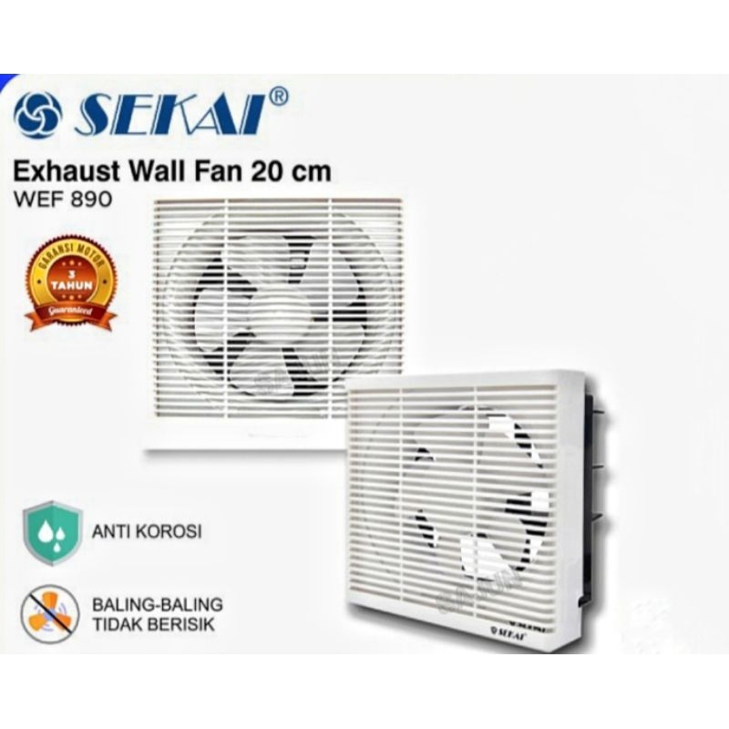 Jual Sekai Exhaust Wall Fan Inch Wef Exhaust Fan Tembok Wef Kipas Angin Hexos Hisap