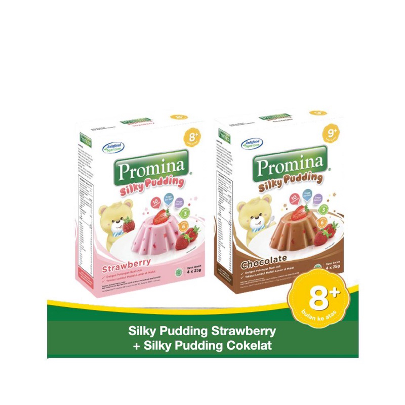 Jual Promina Silky Puding Cokelat/Strawberry 100 gram | Shopee Indonesia