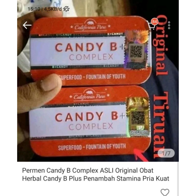 Jual CANDY B COMPLEX ORIGINAL PERMEN MULTIVITAMIN RASA JERUK 100% ORI ...