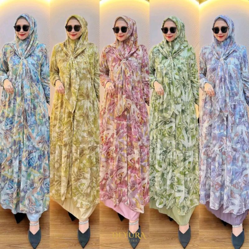 Jual DEYURA ARISSA SET ROK HIJAB SETELAN GAMIS BY DEYURA | Shopee Indonesia