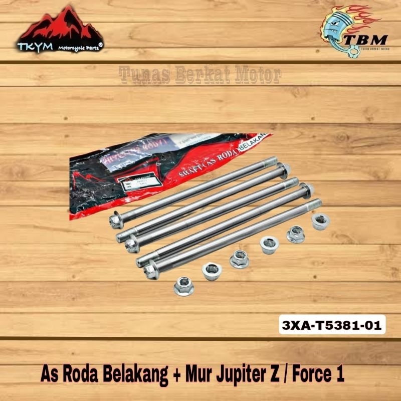 Jual As Roda Belakang + Mur Jupiter Z / F1ZR Force 1 Takayama As Shaft