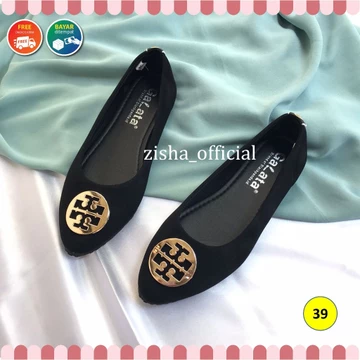 Blackpanda Flat Shoes Sepatu Black Panda Sepatu Wanita Flatshoes Wanita Black Panda Lake Lancip