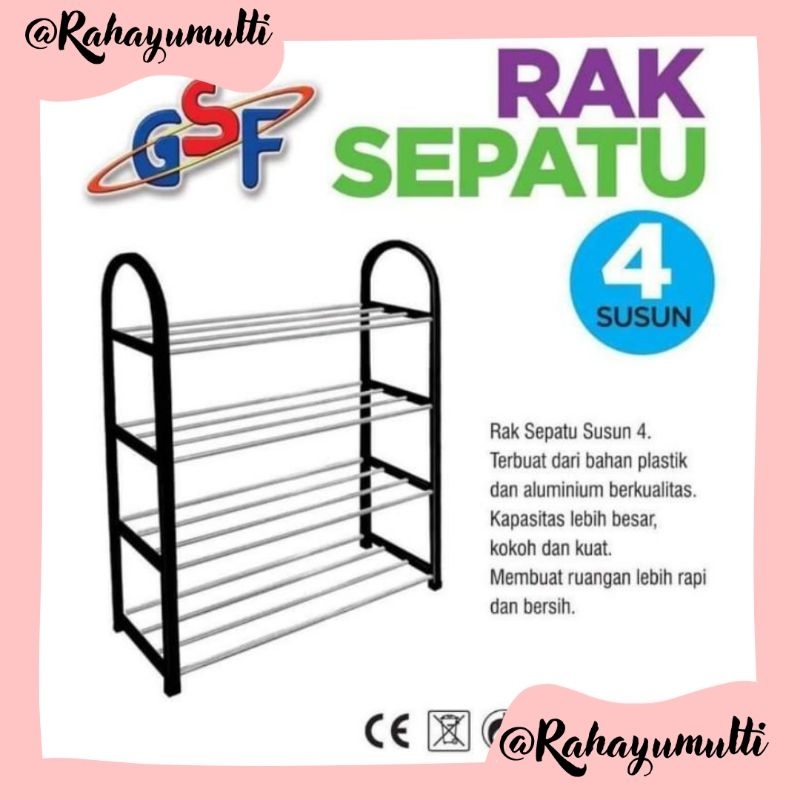 Jual Rak Sepatu Susun Gsf G Susun G Rak Zig Zag G