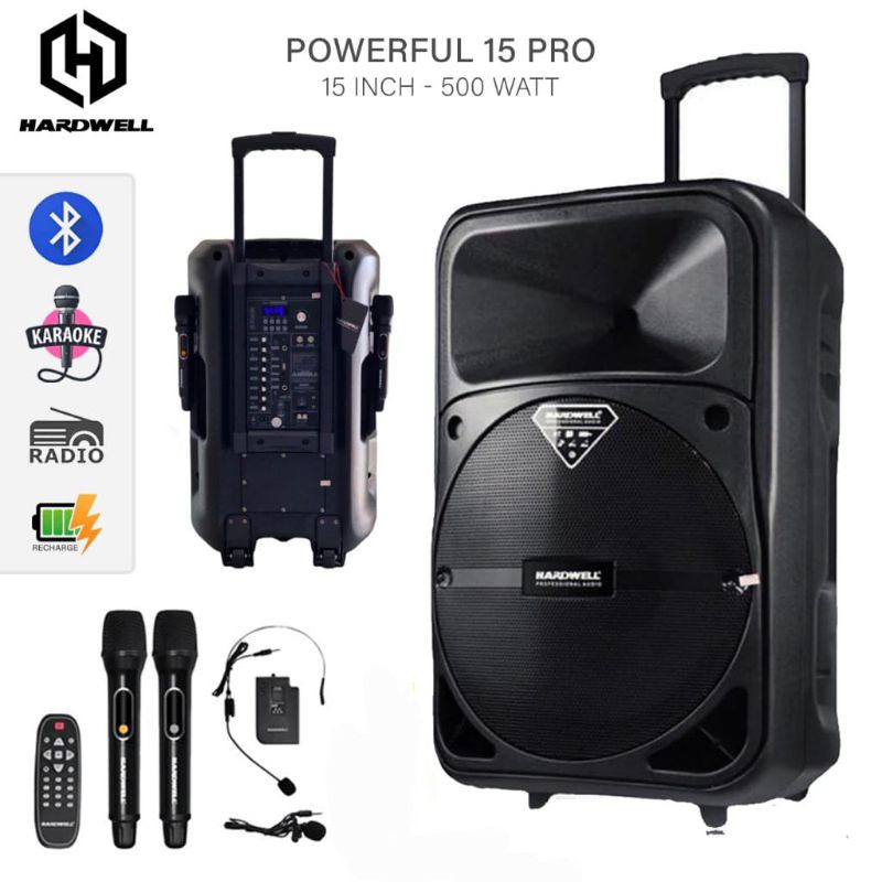 Jual Speaker Aktif Hardwell Power Full 15 Pro Original 15 Inch Shopee