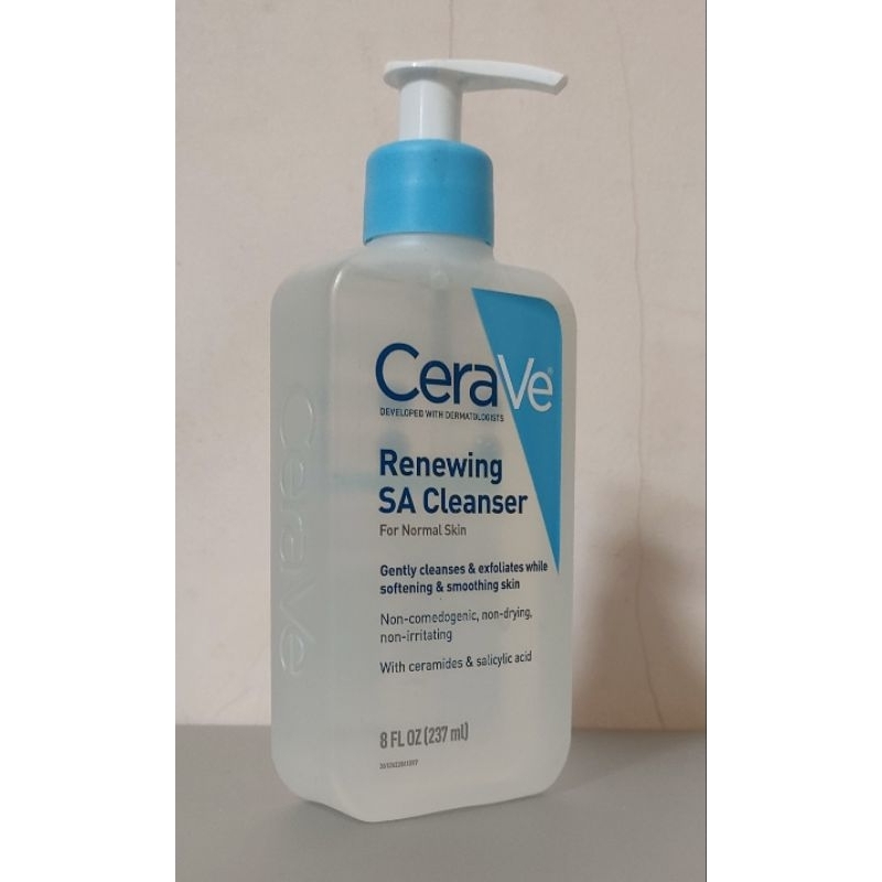 Jual Cerave SA renewing Cleanser salicylic acid 237ml/473ml | Shopee ...