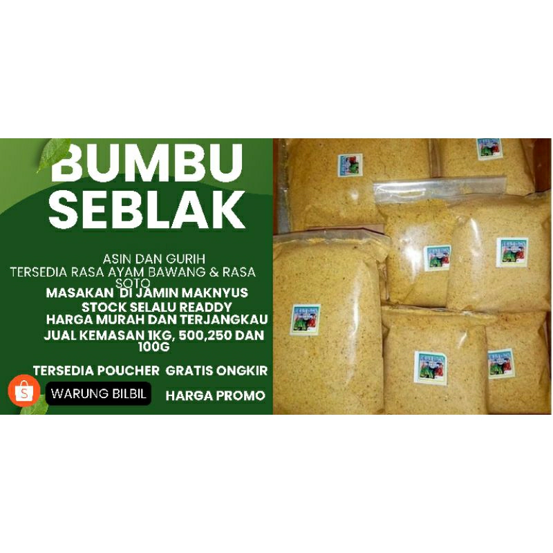 Jual Bumbu Seblak Kiloan Bumbu Gurih Kuah Bumbu Kaldu Bumbu Bakso