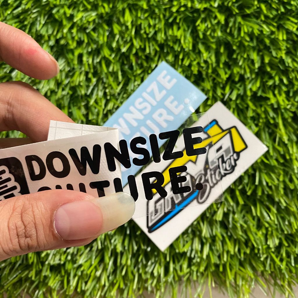 Jual stiker DOWNSIZE CULTURE sticker ogah jinjit downsize cutting ...