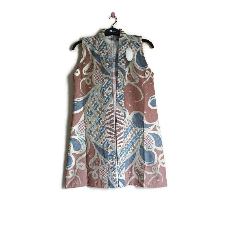 Jual ONE SET OUTER BATIK XL XXL VEST OUTER ROMPI BATIK MUAT JUMBO ...