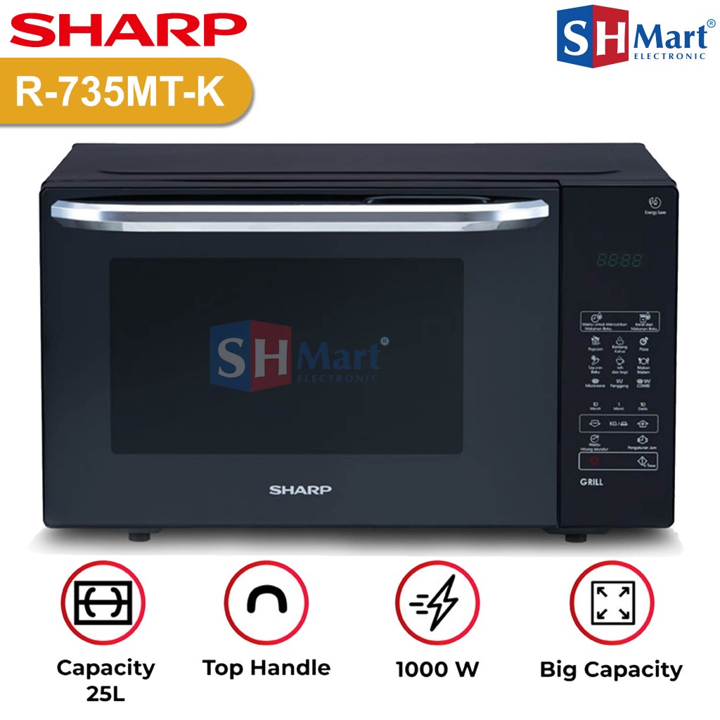 Jual MICROWAVE SHARP KAPASITAS 25 LITER R735MTS / R735MTK MICROWAVE