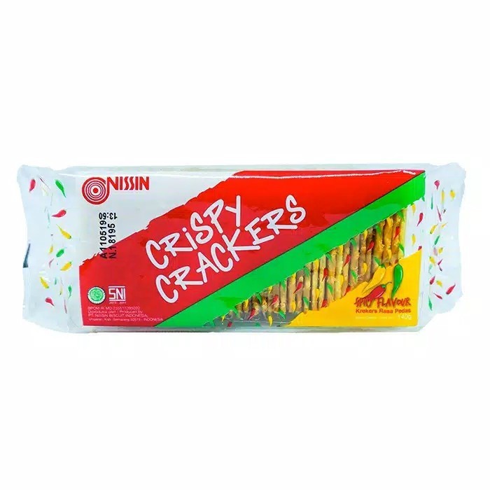 Jual Nissin Crispy Crackers Lemon / Spicy Flavour 130gram | Shopee ...