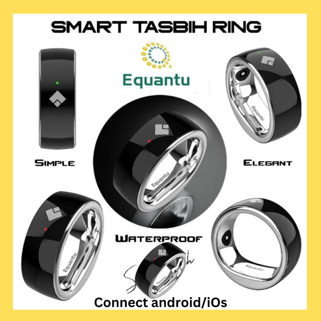 Jual Tasbih Digital Cincin Zikr Ring Equantu Alat Dzikir Digital Tombol