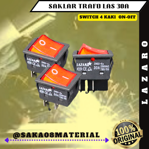 Jual Jual Saklar On Off Kaki Mesin Trafo Beban A Merk Lazaro Switch Kaki Amper