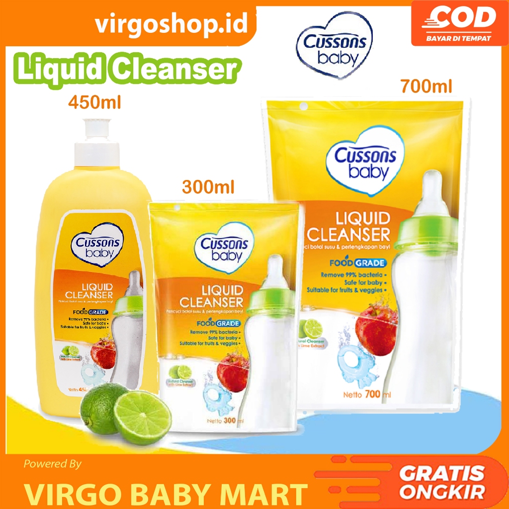 Jual Cussons Baby Liquid Cleanser Cairan Pembersih Botol Bayi 300ml ...