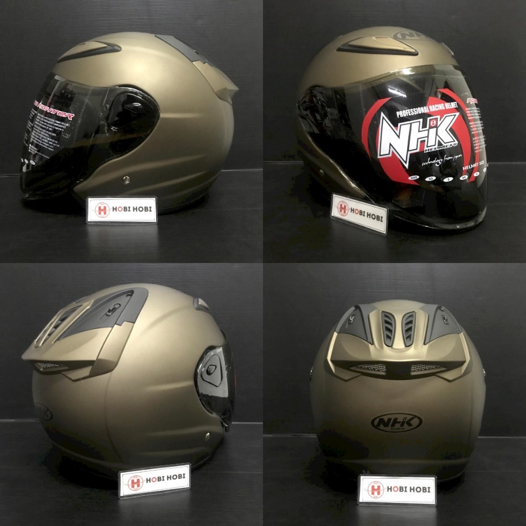 Jual HELM NHK R6 SOLID HALF FACE POLOS R-6 R 6 | Shopee Indonesia