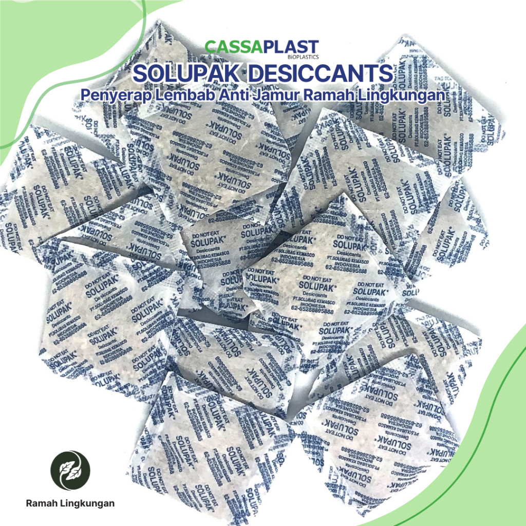 Jual Silica Gel Ramah Lingkungan Solupak Desiccants Eco Friendly 5gr ...