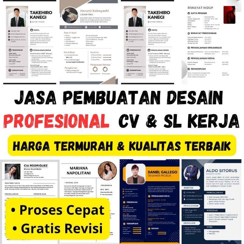 Jual Jasa Pembuatan Desain CV & Surat Lamaran | Shopee Indonesia