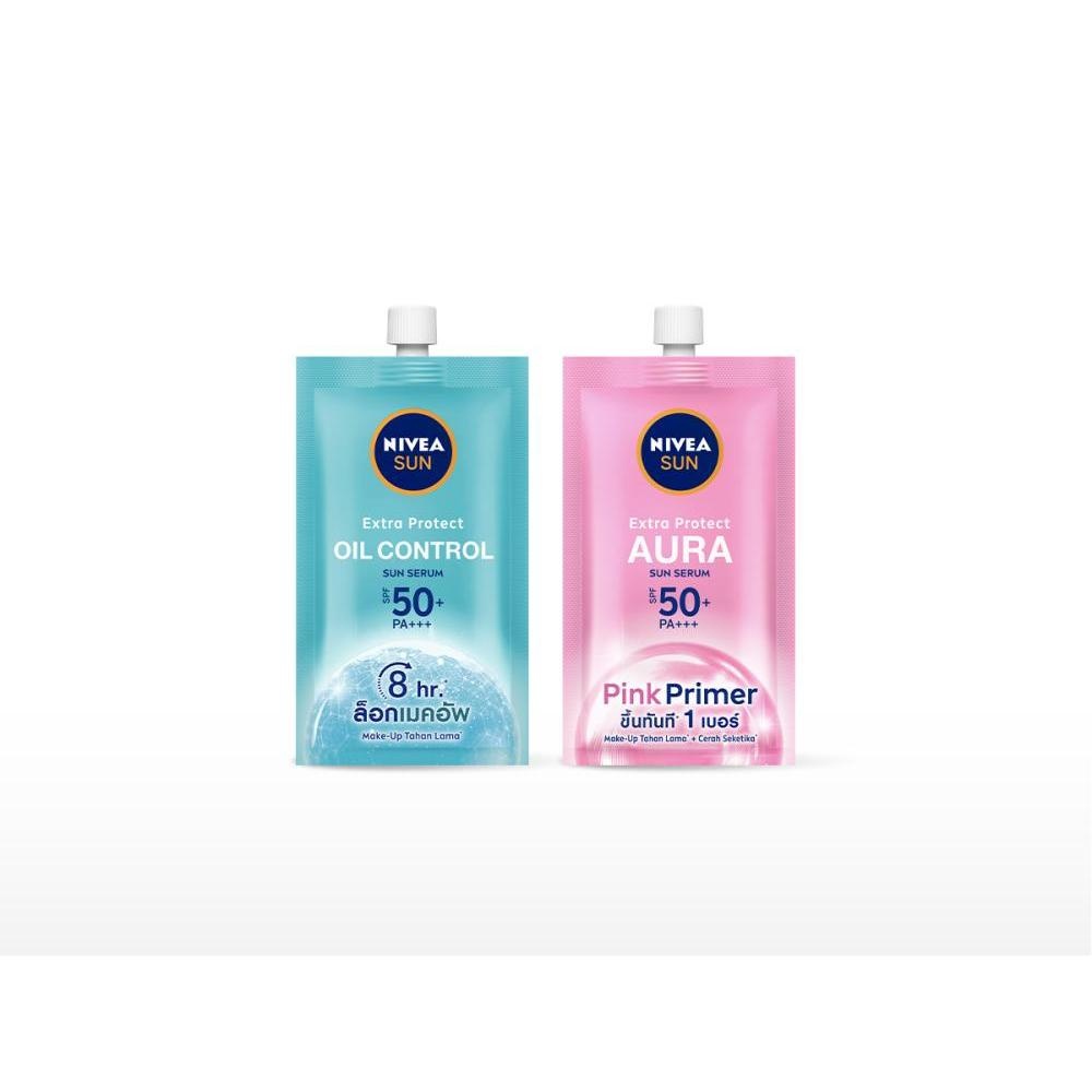 Jual Nivea Sun Extra Protec Aura Sun Serum SPF 50+ PA+++ Sachet ...