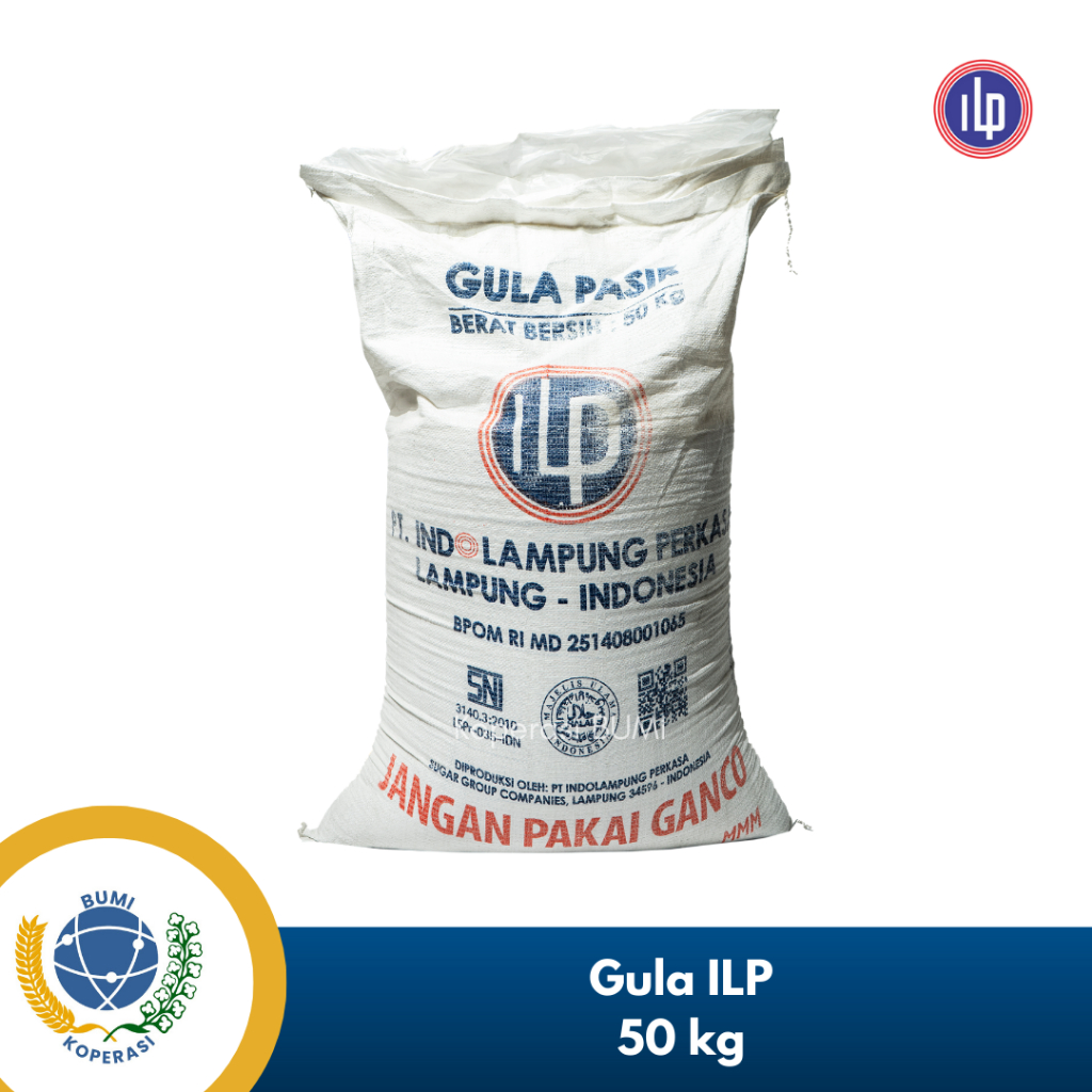 Jual Gula Pasir ILP Gula Pasir Indo Lampung Perkasa 50 Kg | Shopee