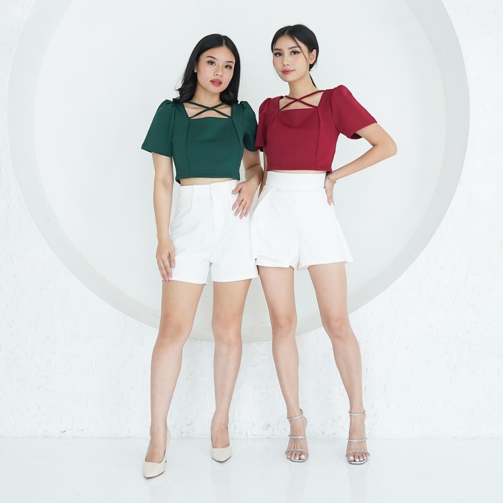 Jual Crop Top Lulubi - Crop Top Wanita / Blouse Cewek | Shopee Indonesia