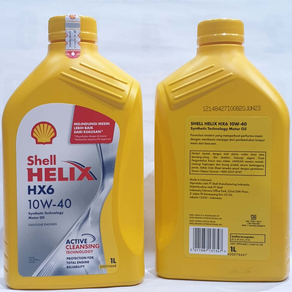 Jual SHELL HELIX HX6 10W40 1 Liter | Shopee Indonesia