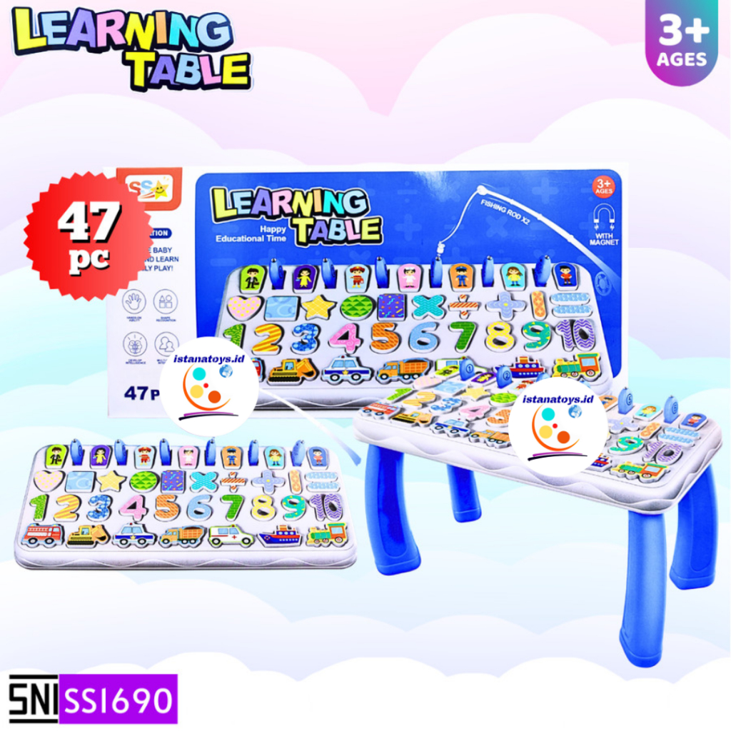 Jual ID Mainan Edukasi Fishing Learning Table 47pc 2in1 SS1690 | Shopee ...