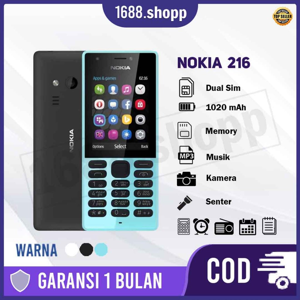 Jual Hp NOKIA 216 Cod Dual Sim Termurah | Shopee Indonesia