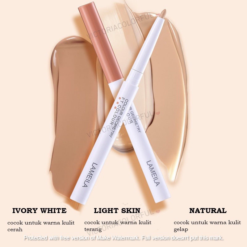 Jual LAMEILA Colour Geometry FT Concealer Tahan Lama (NEW PENSIL) Shopee Indonesia