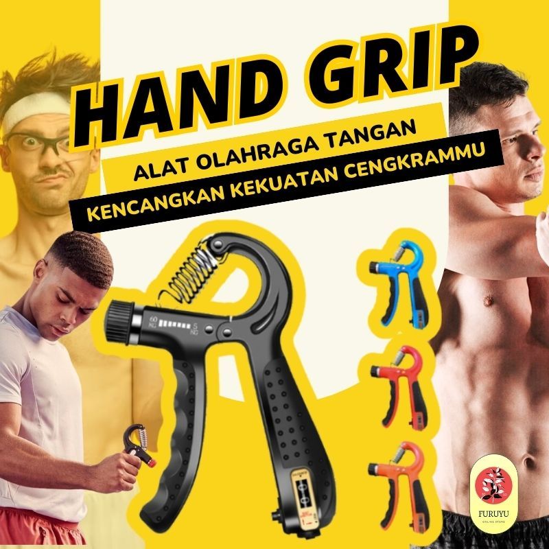 Jual Hand Grip Handgrip Alat Olahraga Adjustable Alat Gym Fitness Latihan Pembesar Penguat Otot