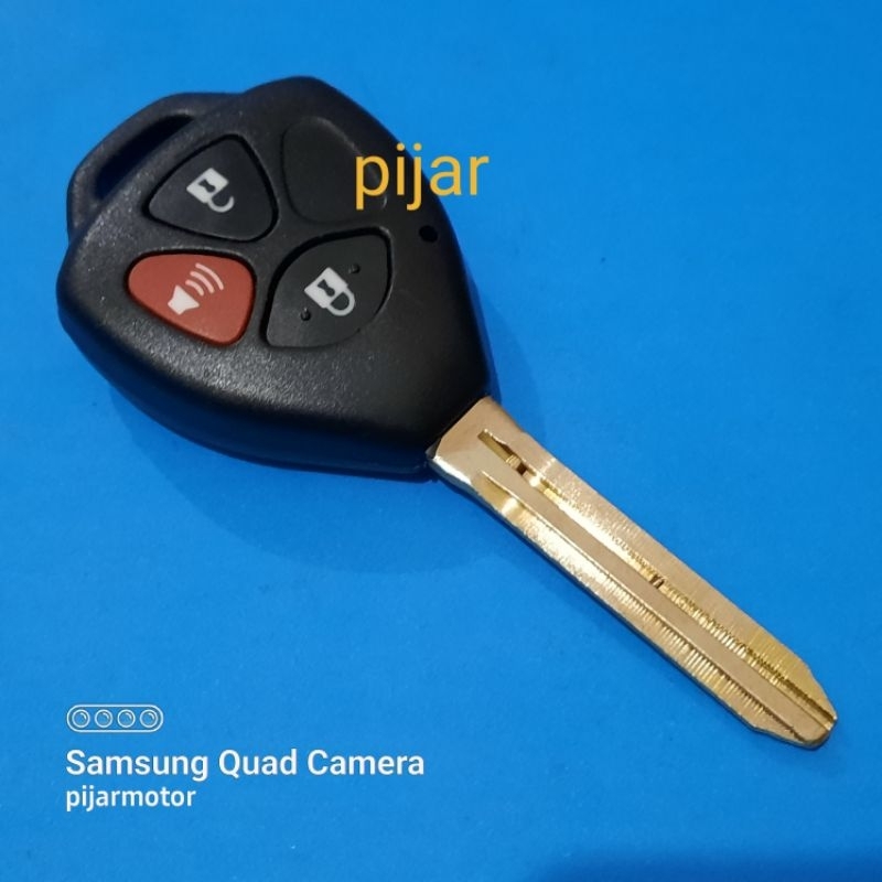 Jual Casing Bahan Kunci Duplikat Buta Blank Remote 3 Tombol Toyota Kijang Kapsul Innova Vios 3735