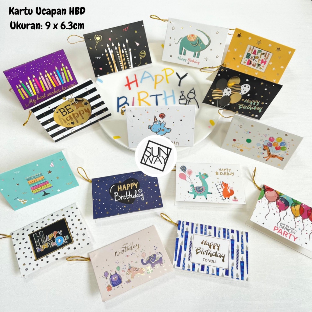 Jual Kartu Ucapan Ulang Tahun / Kartu Ucapan Merry Christmas / Kartu