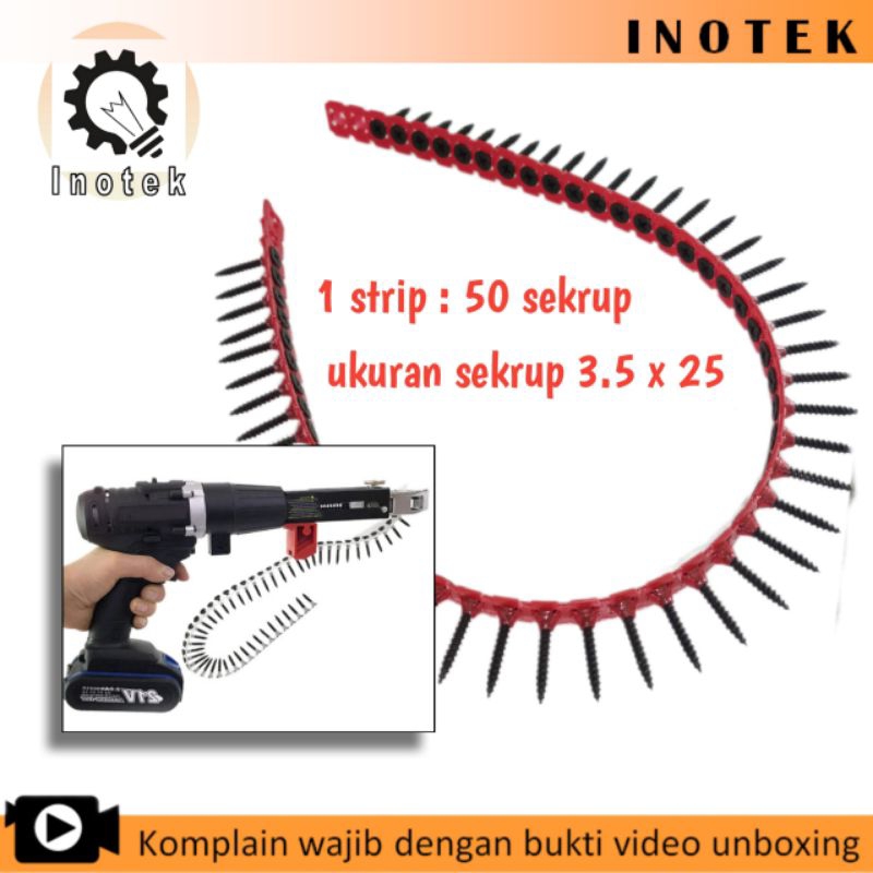 Jual Refill isi ulang rantai strip automatic screw gun tembakan sekrup ...
