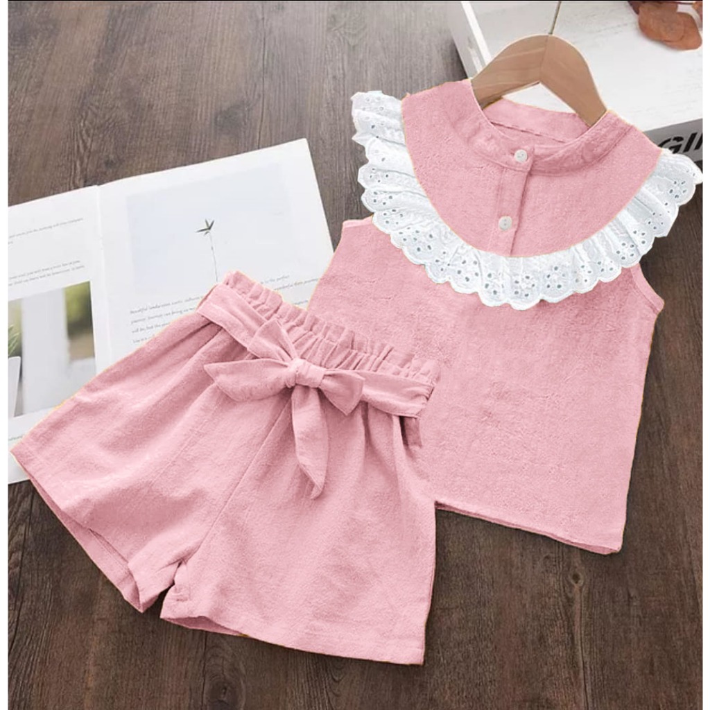 Jual COD FREE ONGKIR - SETELAN ANAK BAJU ANAK PEREMPUAN MOTIF LEKBONG