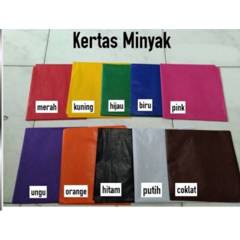 Jual Kertas Minyak Warna Shopee Indonesia